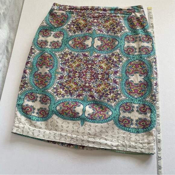 Anthropologie purchased Maeve High Waist Straight Pencil Paisley Skirt Sz 4 - Picture 6 of 8